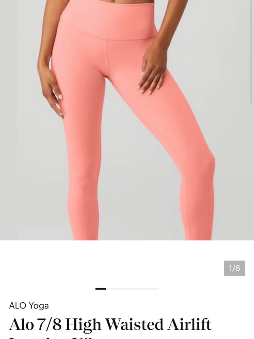 Alo 7/8 High Waisted Airlift Legging XS